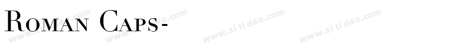 Roman Caps字体转换
